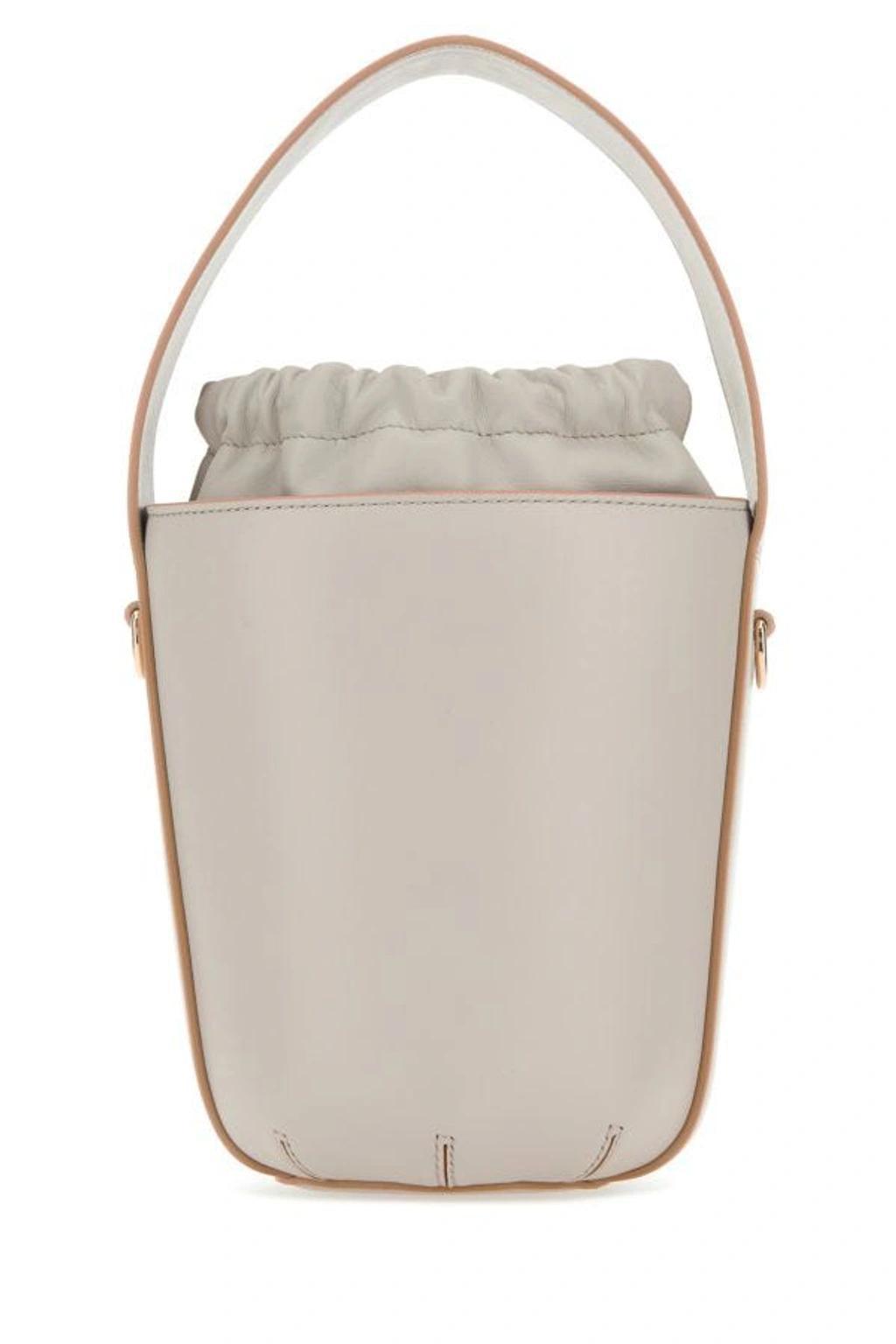 Chloe Woman Light Pink Leather Bucket Bag Product Image