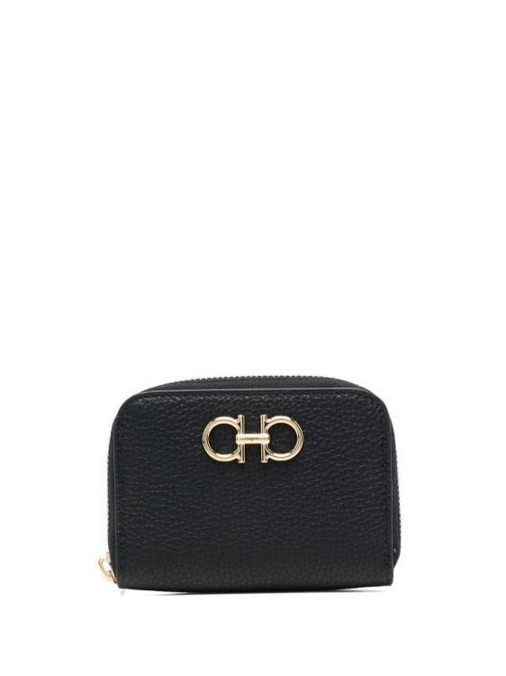 Gancini Zip Wallet In Black Product Image