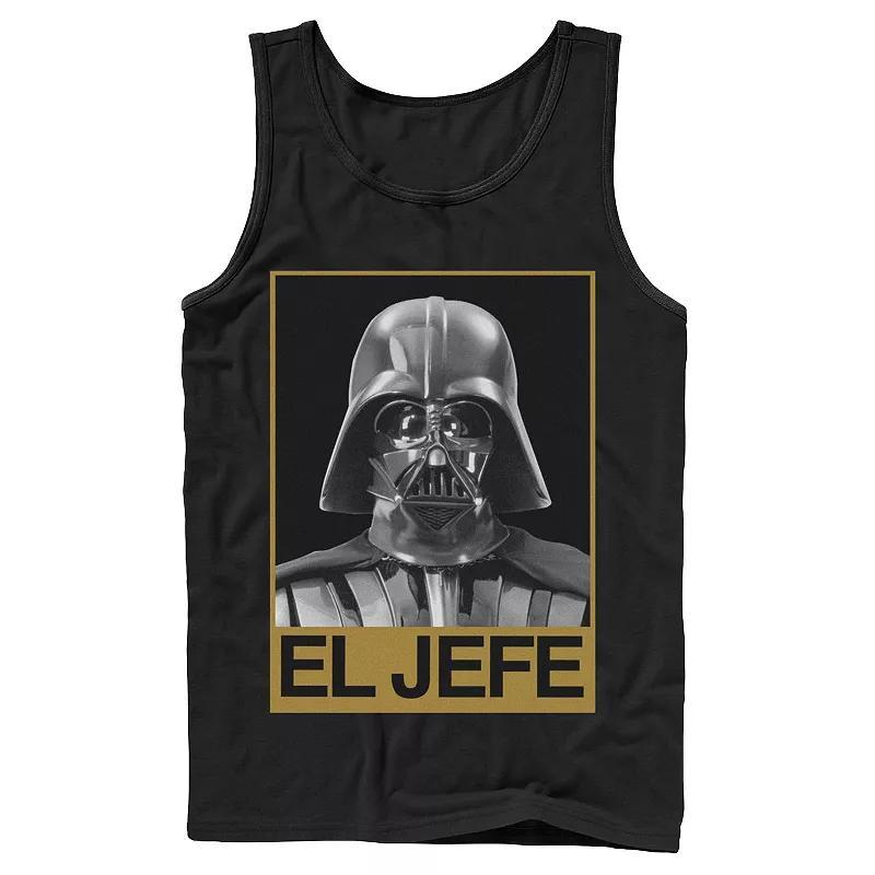 Mens Star Wars Darth Vader El Jefe Portrait Tank Blue Product Image