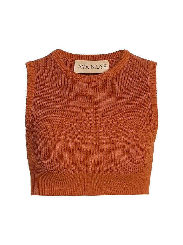 Womens Uron Knit Cropped Top Product Image