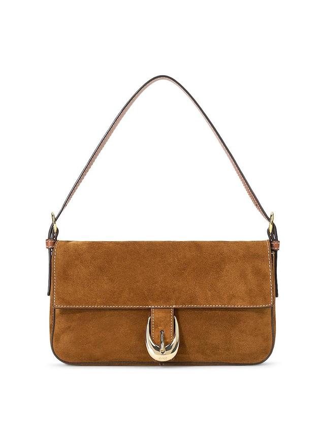 Womens Harlow Suede Shoulder Bag Product Image