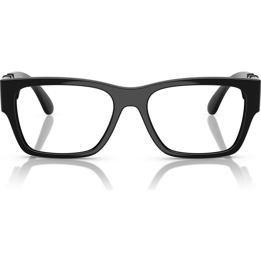 VERSACE 53mm Pillow Optical Glasses In Black Product Image