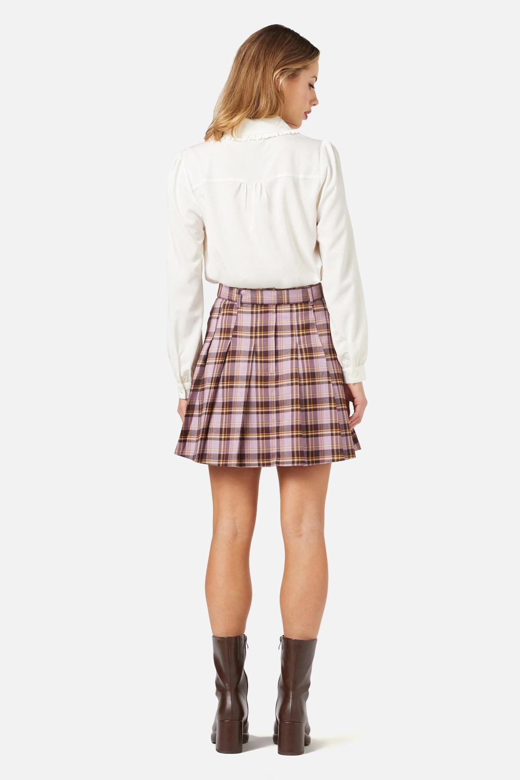 Jeannie Check Mini Skirt Product Image