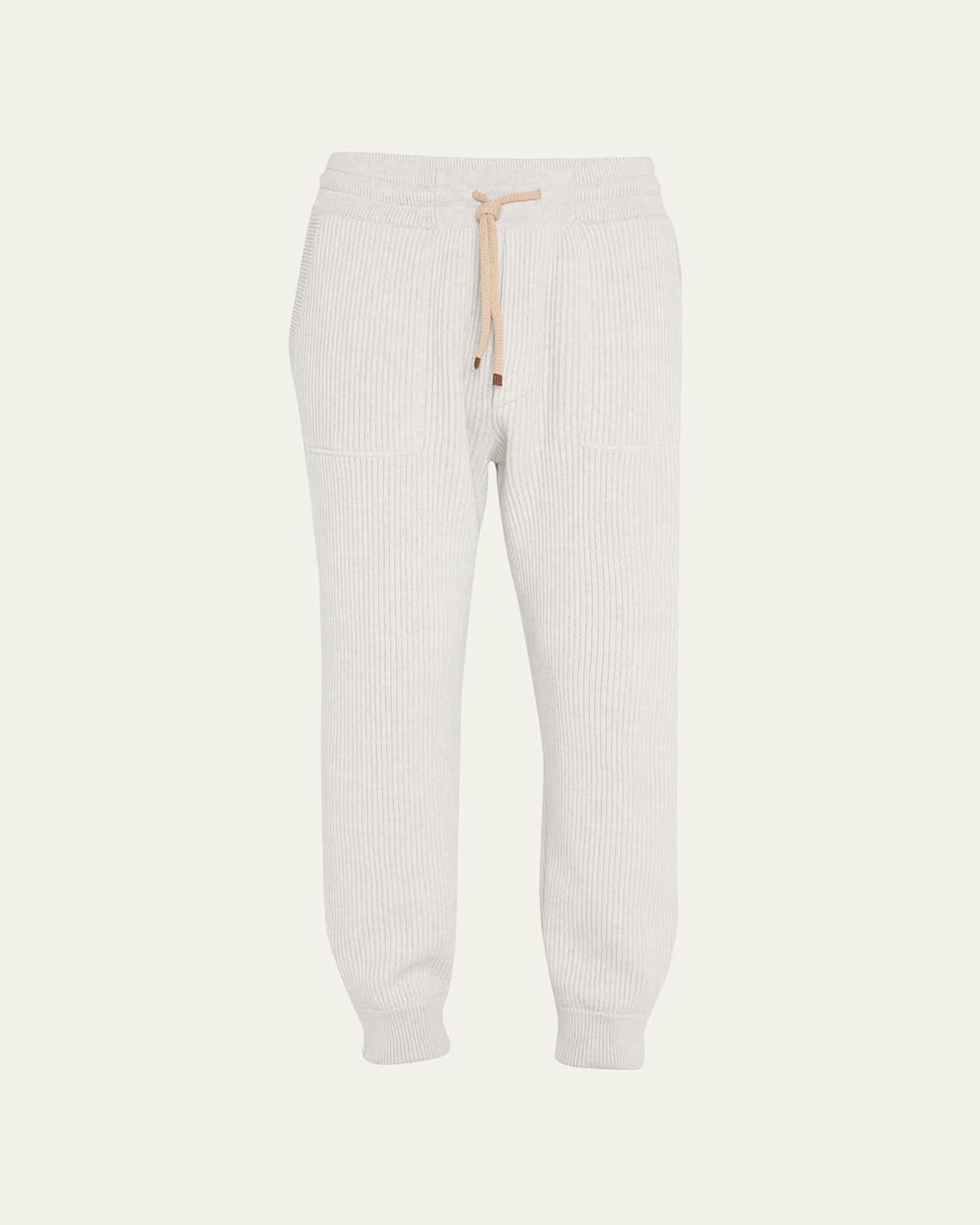 Mens Rib Cashmere Sweatpants Product Image