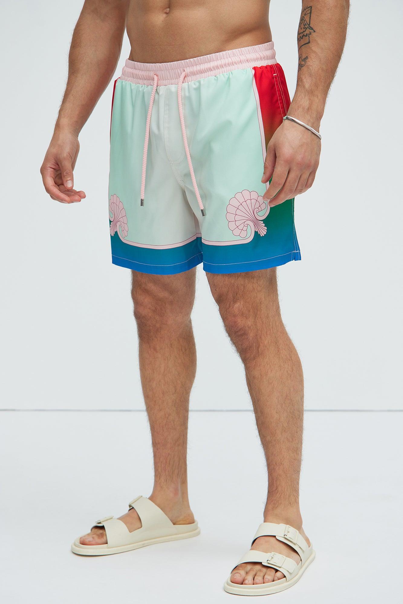 Lepetis Swim Trunks - Pink/combo Product Image