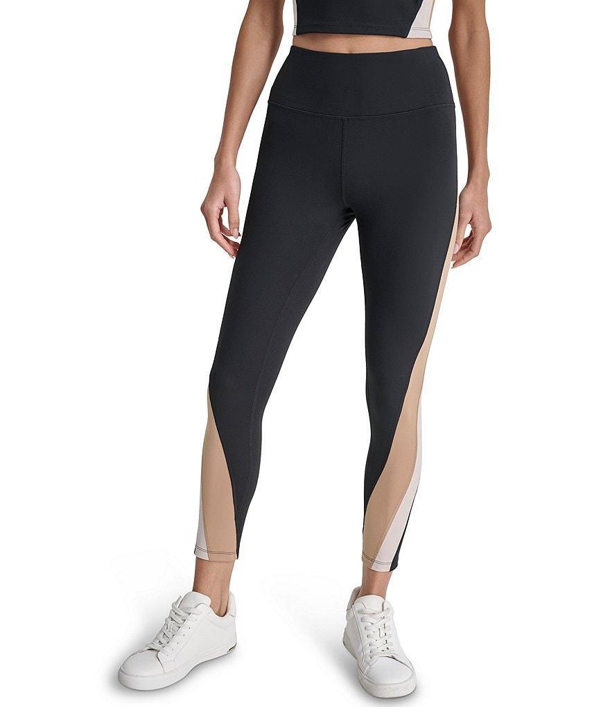 DKNY by Donna Karan Color Block Stretch High Waist 7/8 Leggings Product Image