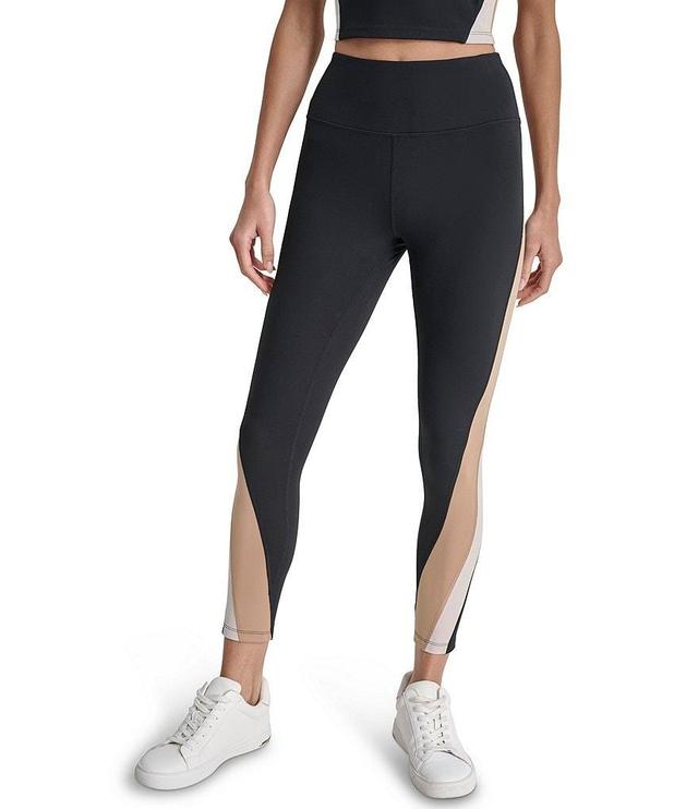 DKNY by Donna Karan Color Block Stretch High Waist 7/8 Leggings Product Image