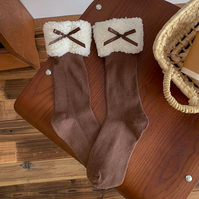 Ribbon Accent Crew Socks / Set Product Image