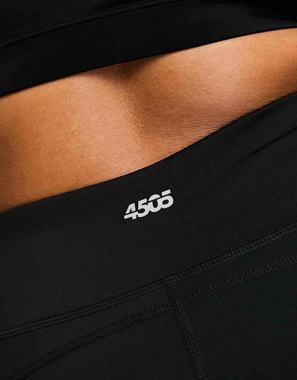 ASOS 4505 CurveIcon running tie waist gym leggings with phone pocket in navy Product Image