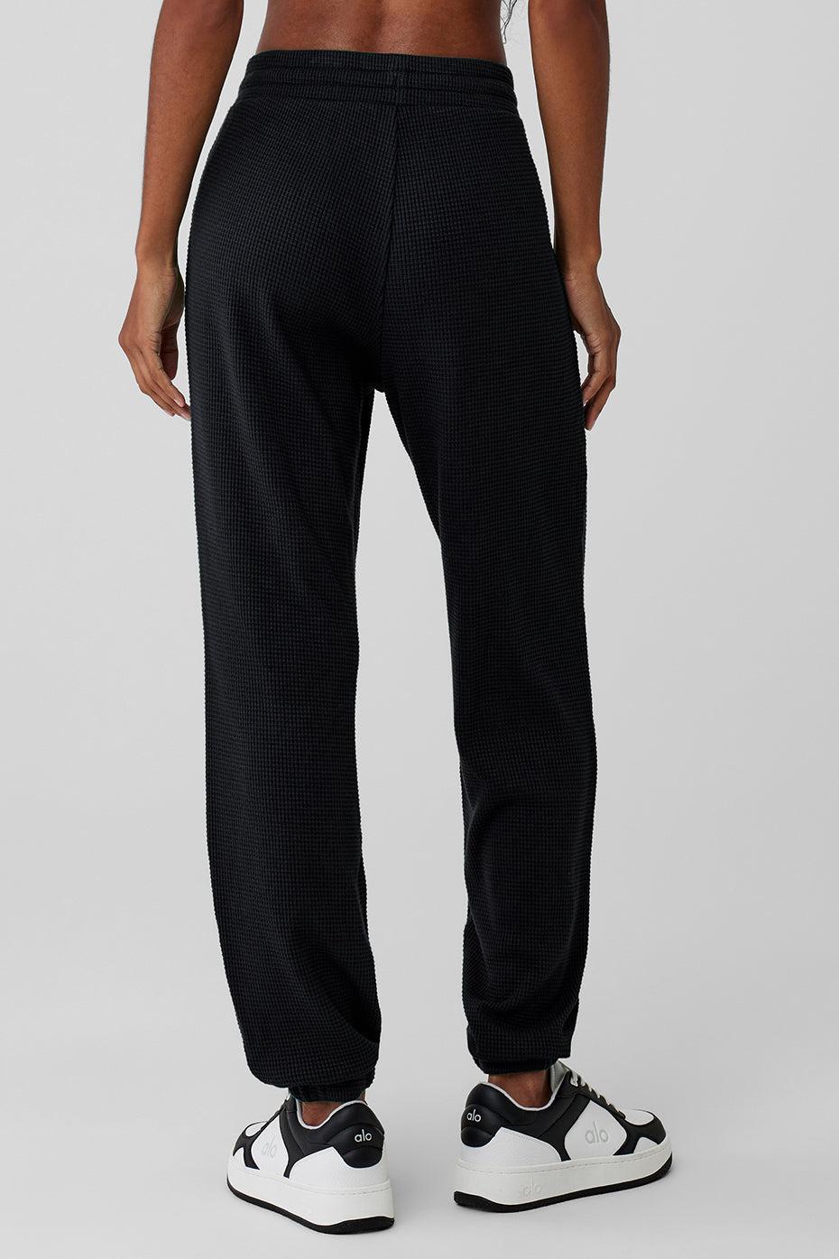 Waffle Weekend Escape Jogger - Black Female Product Image