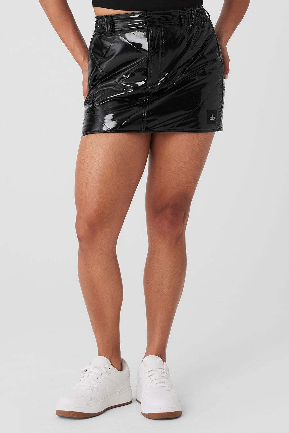 Snomoto Puffer Mini Skirt - Black Female Product Image