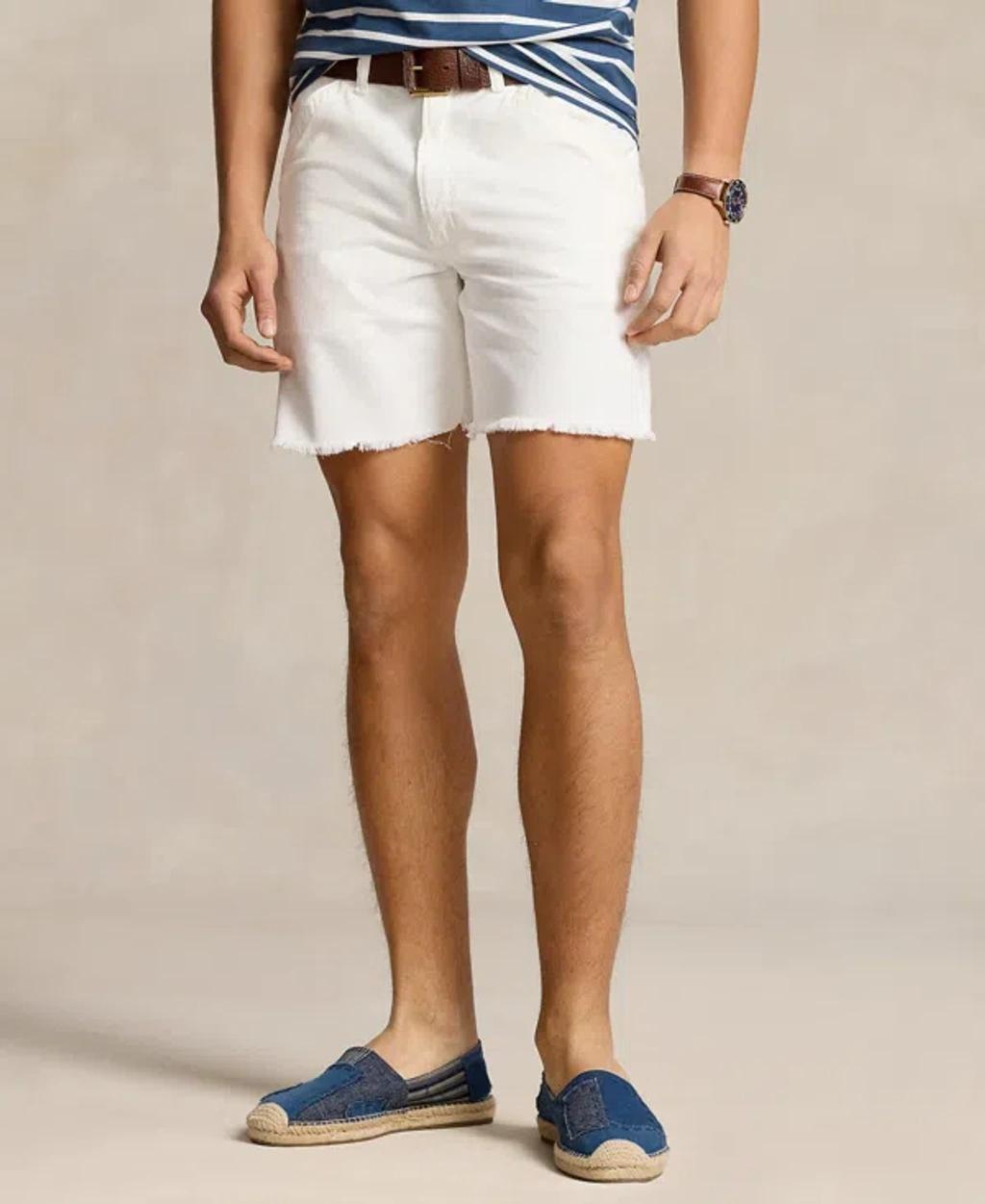 Men's 6.5-inch Dungaree-fit Twill Shorts In Deckwash White Product Image