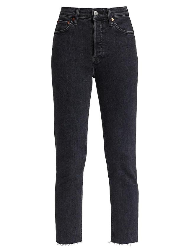 Womens 90s High-Rise Ankle-Crop Jeans Product Image