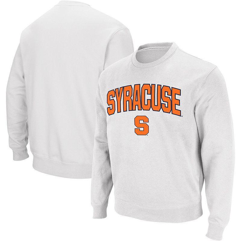 Mens Colosseum Syracuse Orange Arch & Logo Crew Neck Sweatshirt Product Image