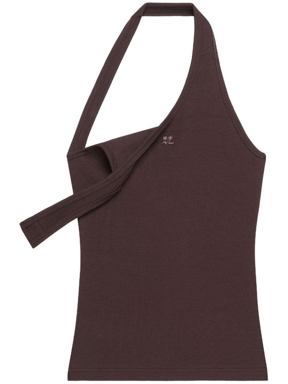 90&apos;s asymetric ribbed tank top product image