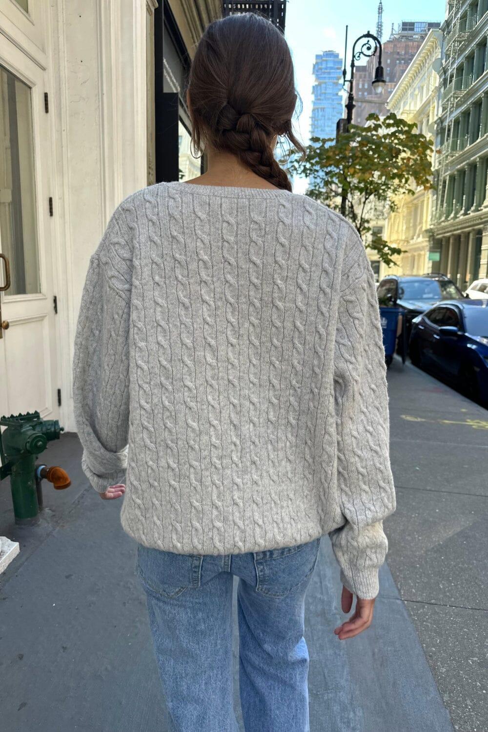 Winona Heavy Wool Cable Knit Sweater Product Image