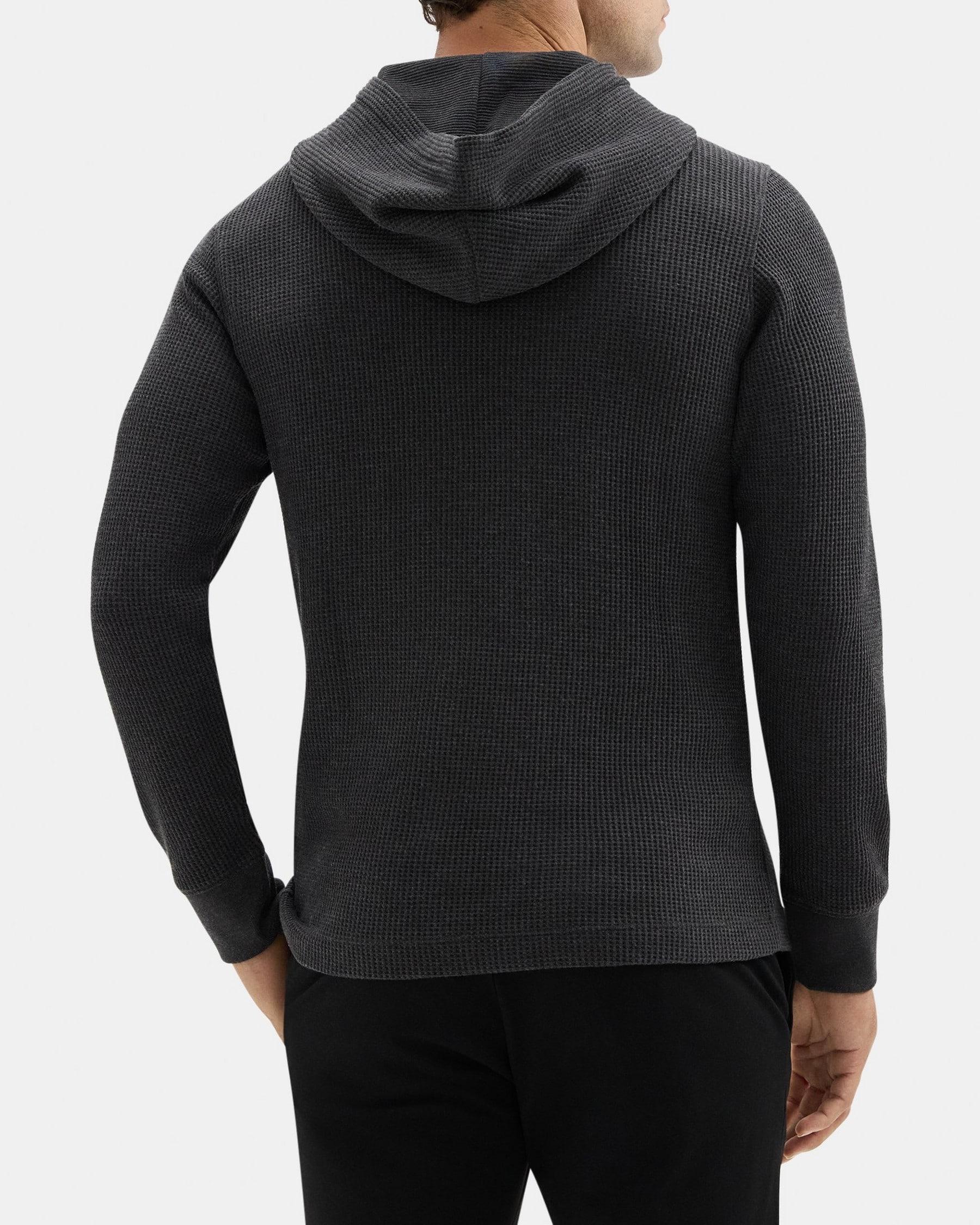 Hoodie in Waffle Knit Mélange Product Image