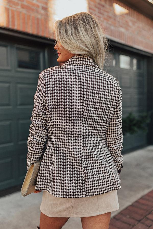 The Gene Houndstooth Blazer Product Image