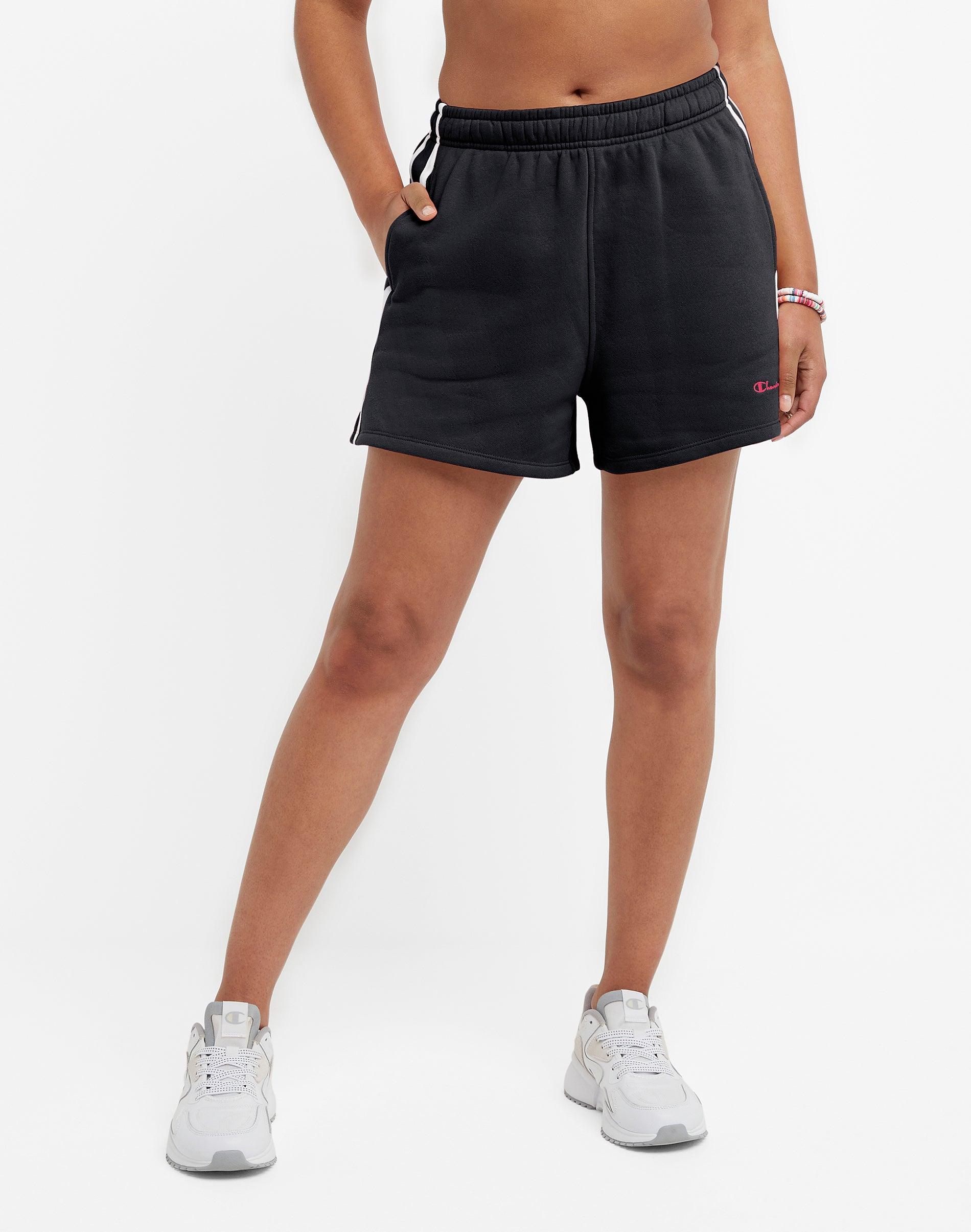 Womens Champion Classic Fleece Shorts, Script Logo, 3.5 Product Image