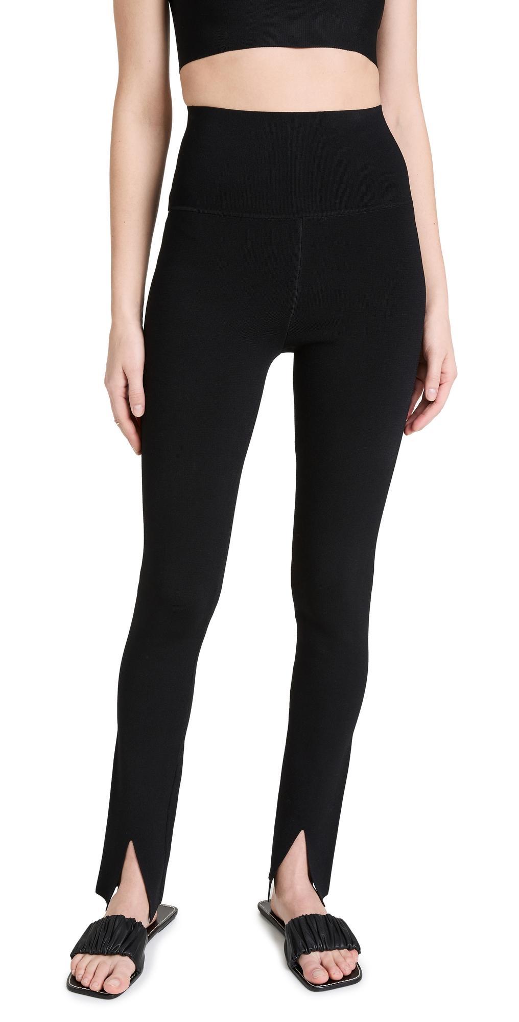 Victoria Beckham Split Front Leggings Black 12 Product Image