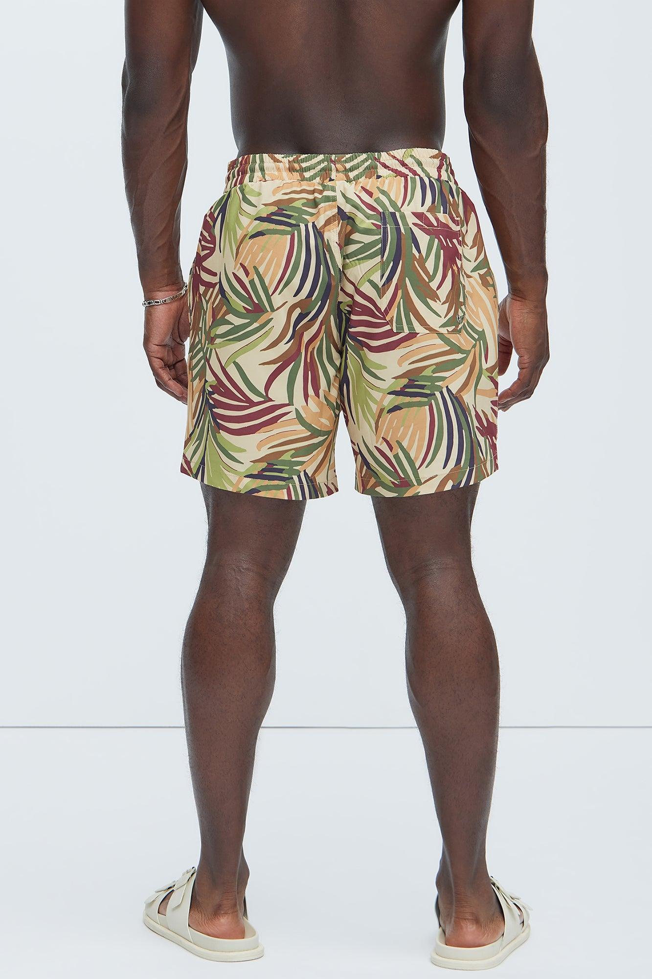 Hyde Foliage Swim Trunks - Green/combo Product Image