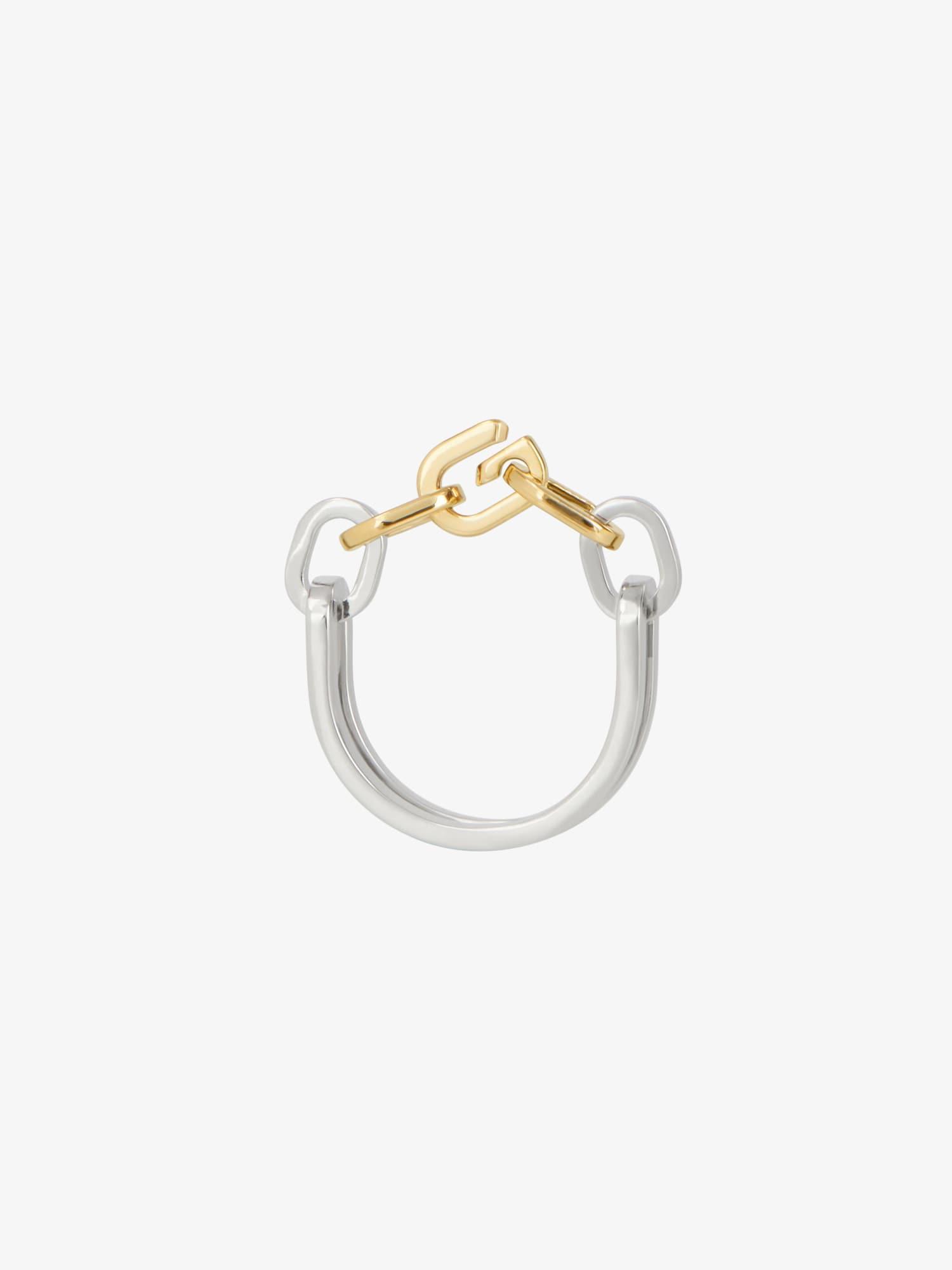 G Link two tone ring in metal Product Image