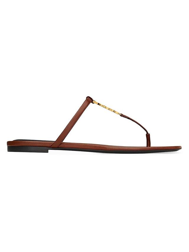 Womens Cassandra Slides in Smooth Leather Product Image