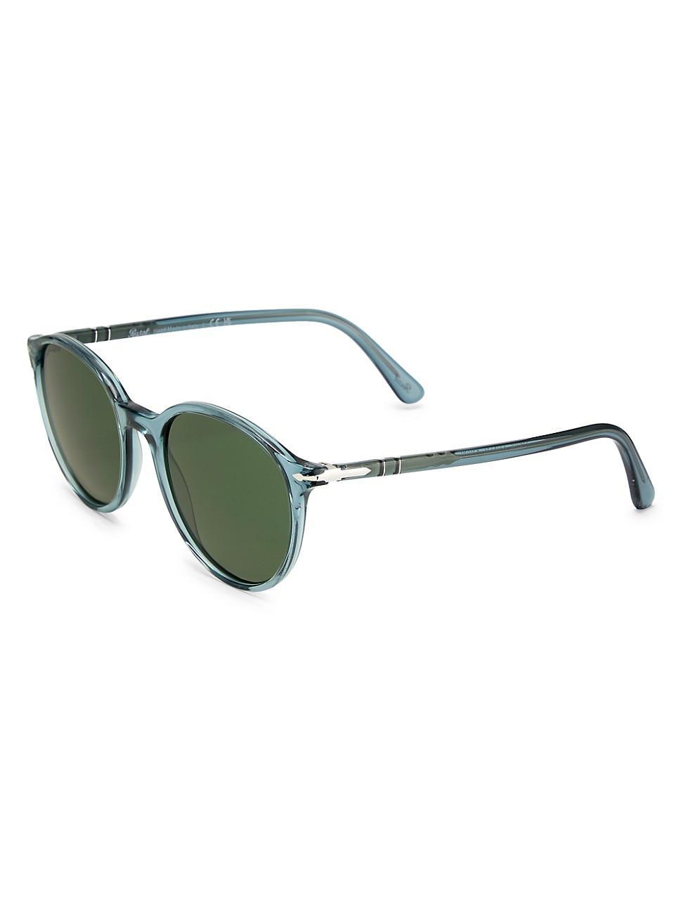 Mens 56MM Round Sunglasses Product Image