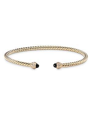 Womens Cablespira Color Bracelet In 18K Yellow Gold With Pav Diamonds Product Image