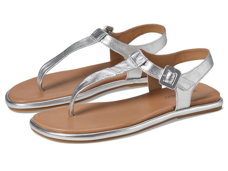 Womens Tucson Metallic Leather T-Strap Sandals Product Image