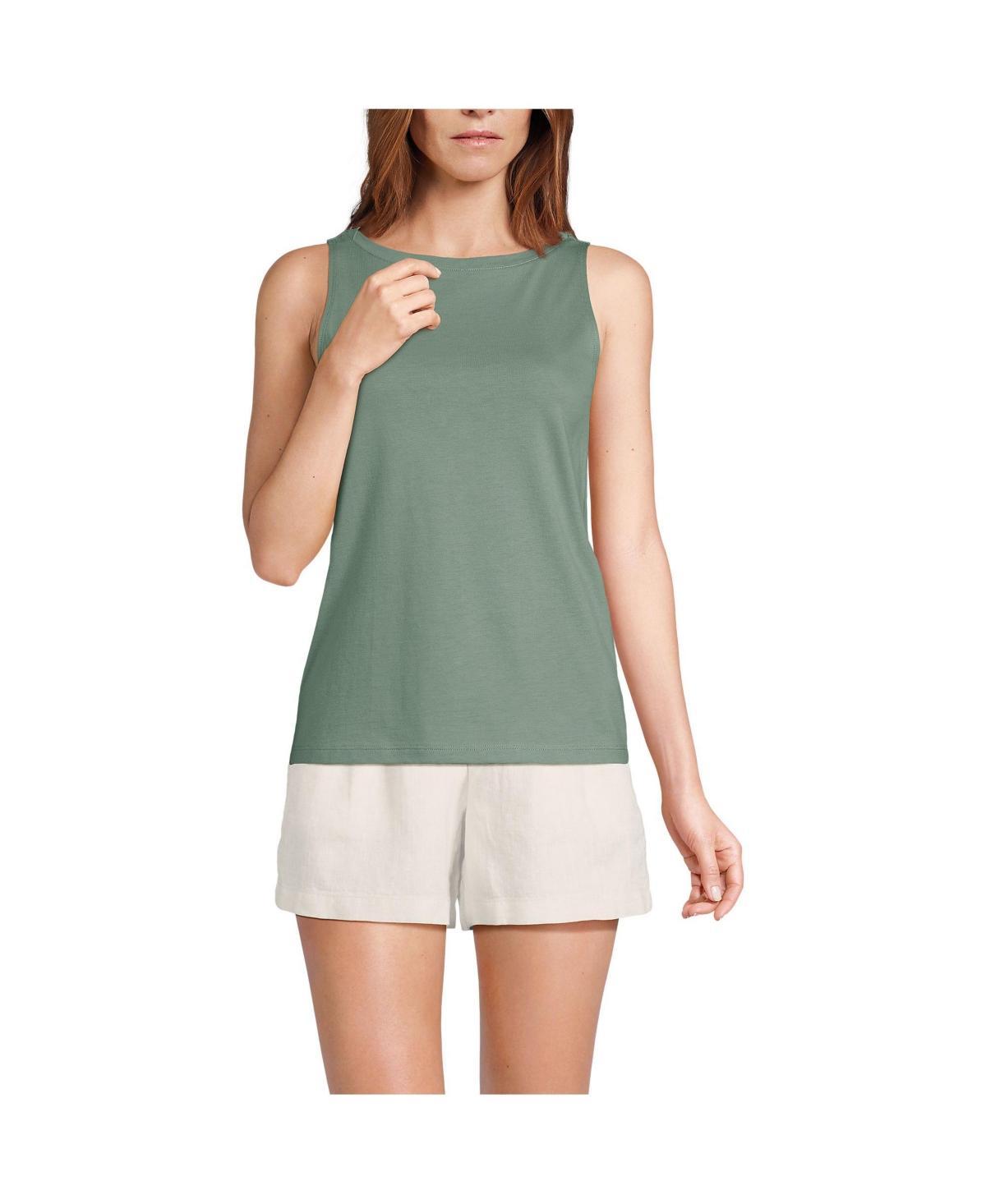 Lands End Womens Supima Cotton Tank Top Product Image