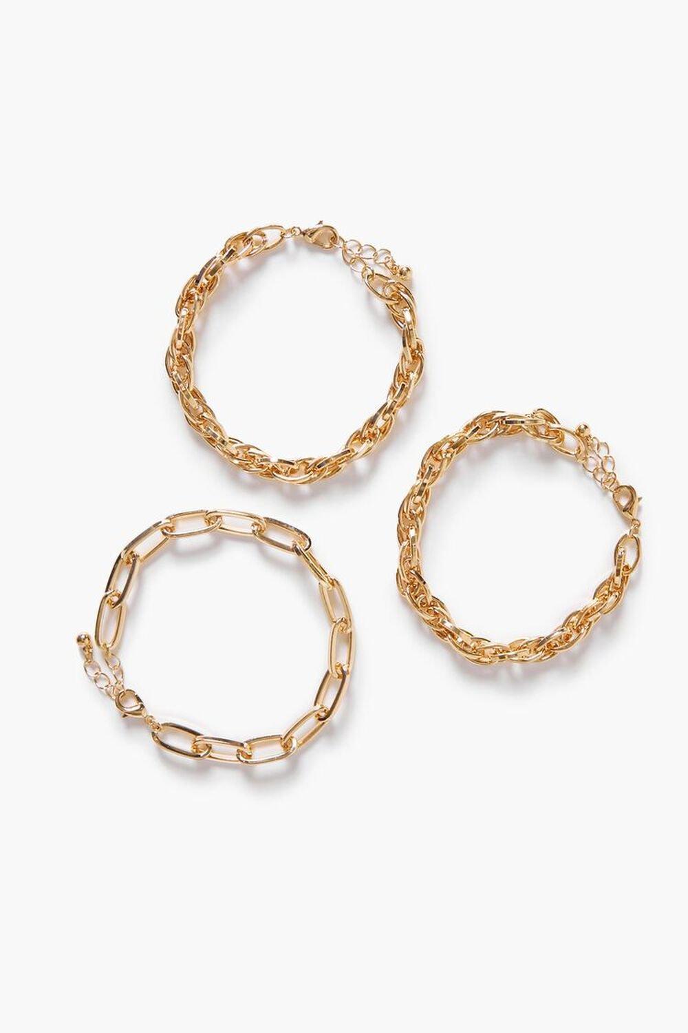 Rolo & Anchor Chain Bracelet Set | Forever 21 Product Image