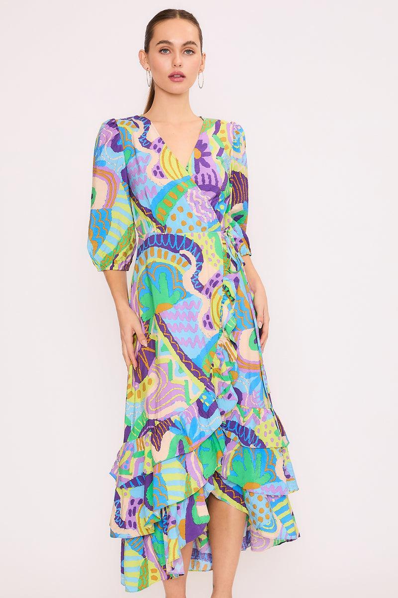 Tribal Purple Frida Dress Product Image