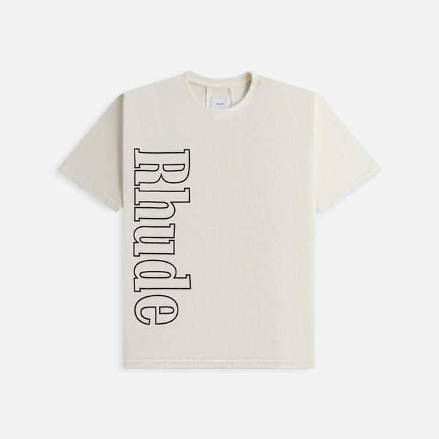 Rhude Side Logo Tee - Vintage White Male Product Image