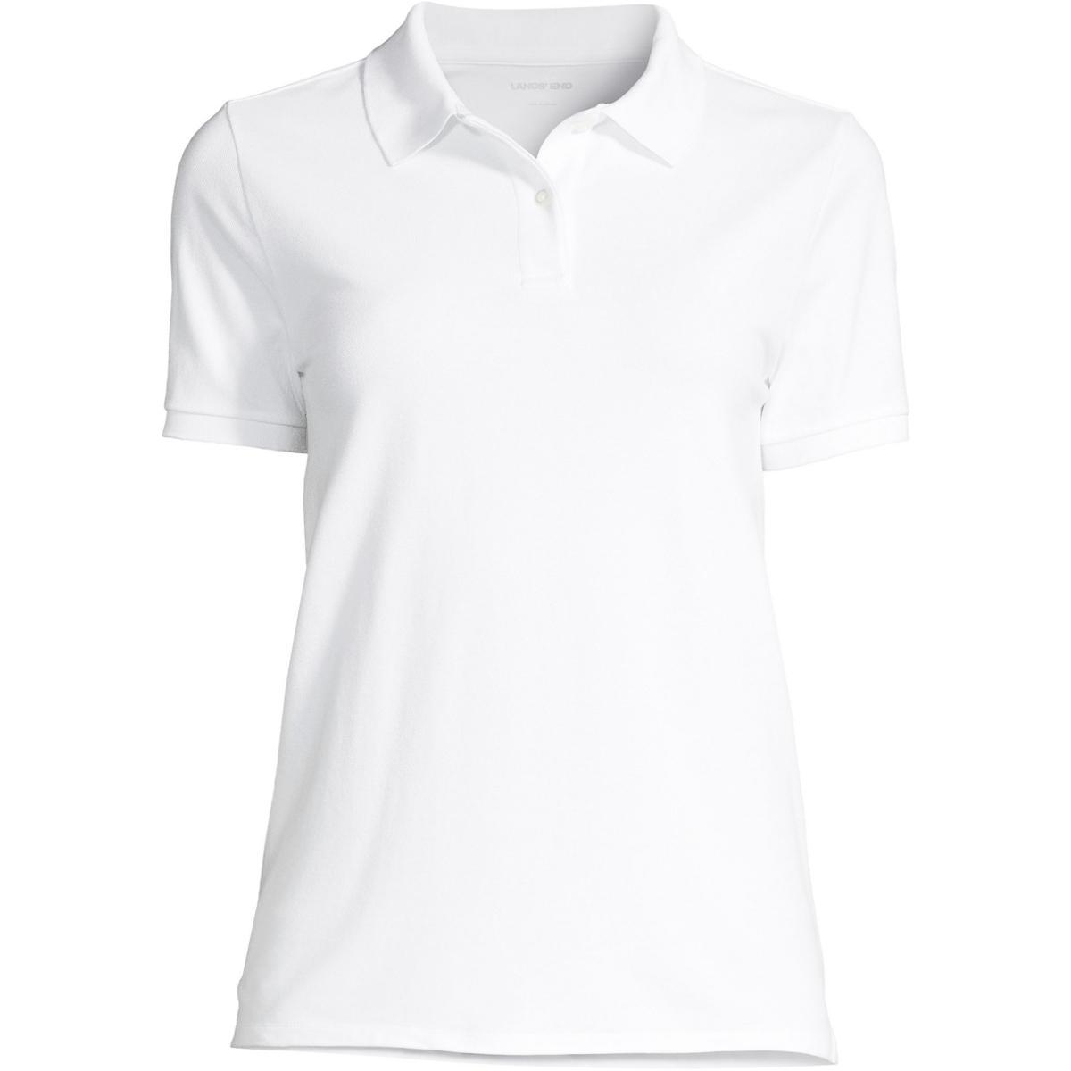 Petite Lands End Mesh Polo Shirt, Womens Product Image