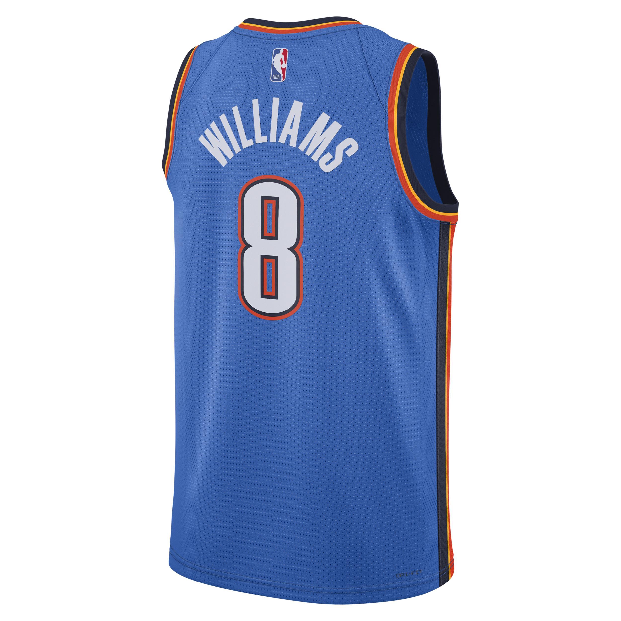 Mens Nike Shai Gilgeous-Alexander Blue Oklahoma City Thunder Swingman Jersey - Icon Edition - Blue Product Image