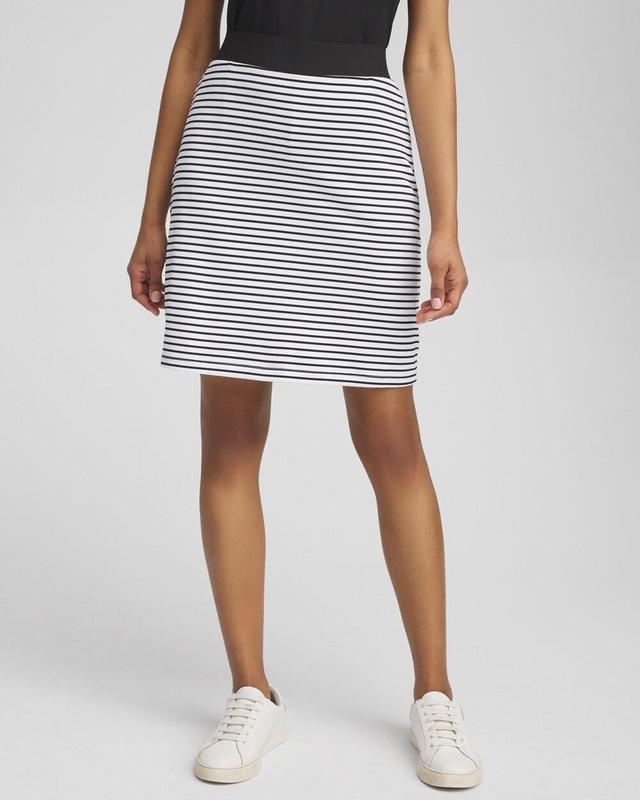 Women's Knit Stripe Tennis Skirt Product Image