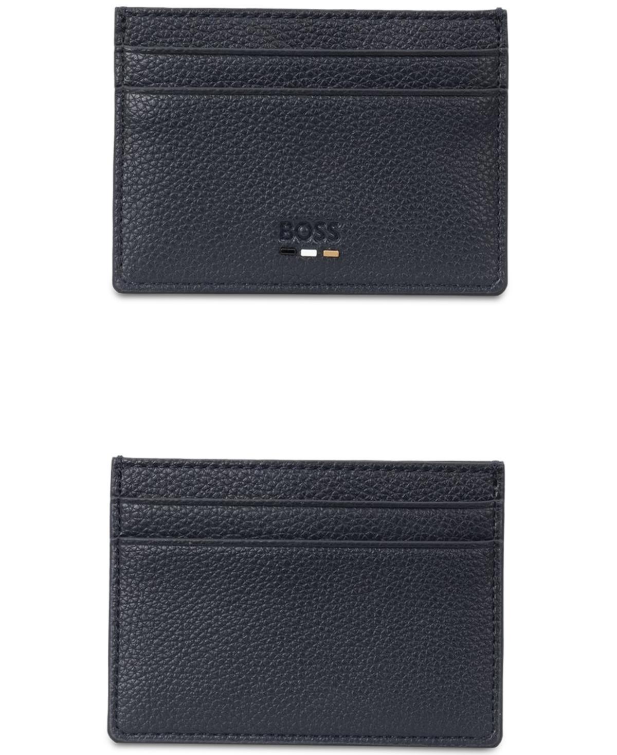 Hugo by Hugo Boss Mens Ray Logo Card Holder - Dark blue Product Image