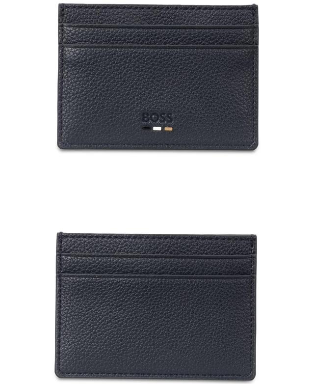 Hugo by Hugo Boss Mens Ray Logo Card Holder - Dark blue Product Image