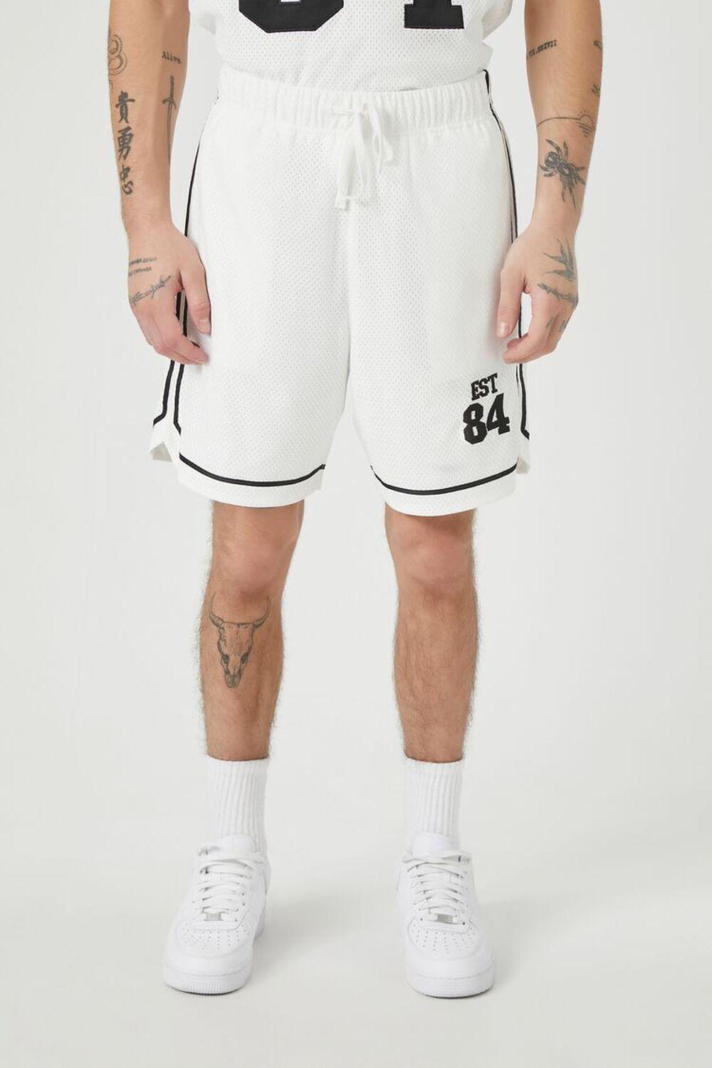 EST84 Graphic Basketball Shorts | Forever 21 Product Image