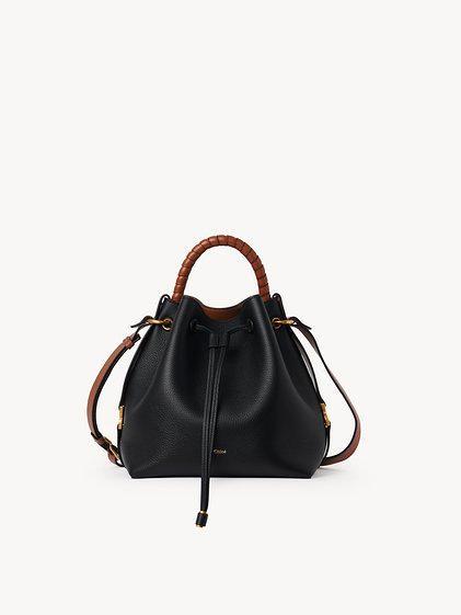 Marcie bucket bag in grained leather Product Image