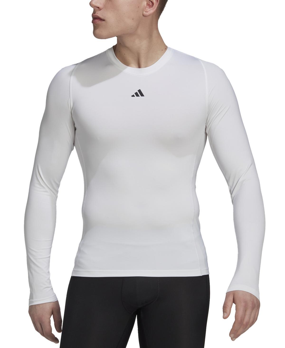 adidas Mens Techfit Performance Training Long-Sleeve T-Shirt Product Image