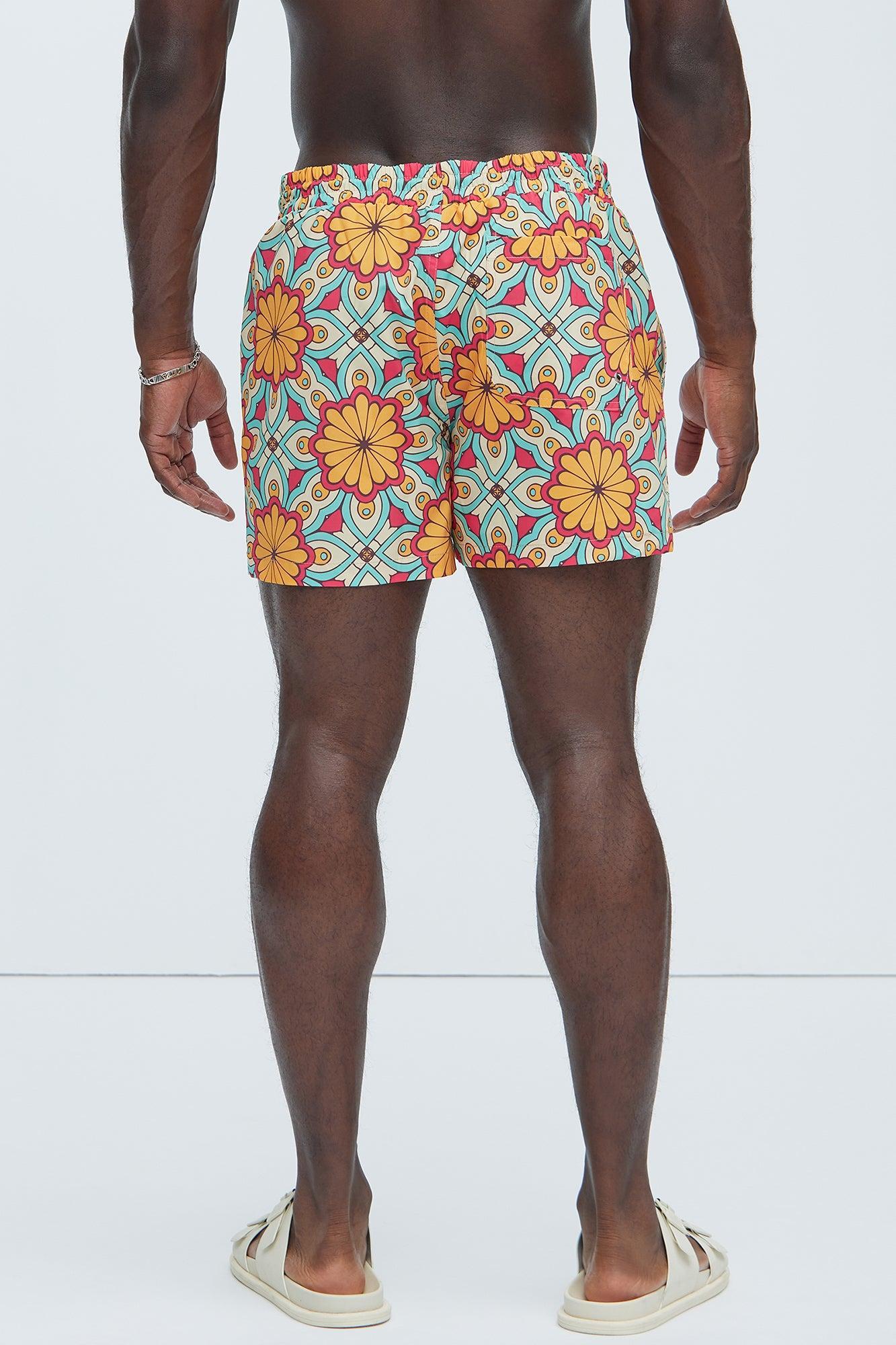 Edwin Geometric Swim Trunks - Multi Color Product Image