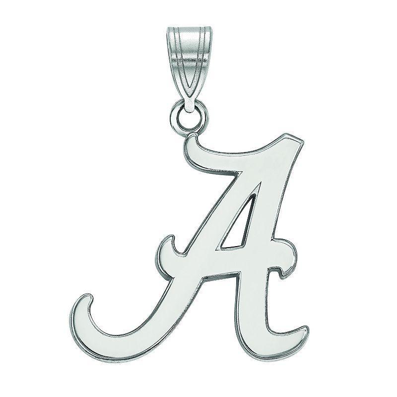 LogoArt 14k White Gold Alabama Crimson Tide Pendant, Womens Product Image