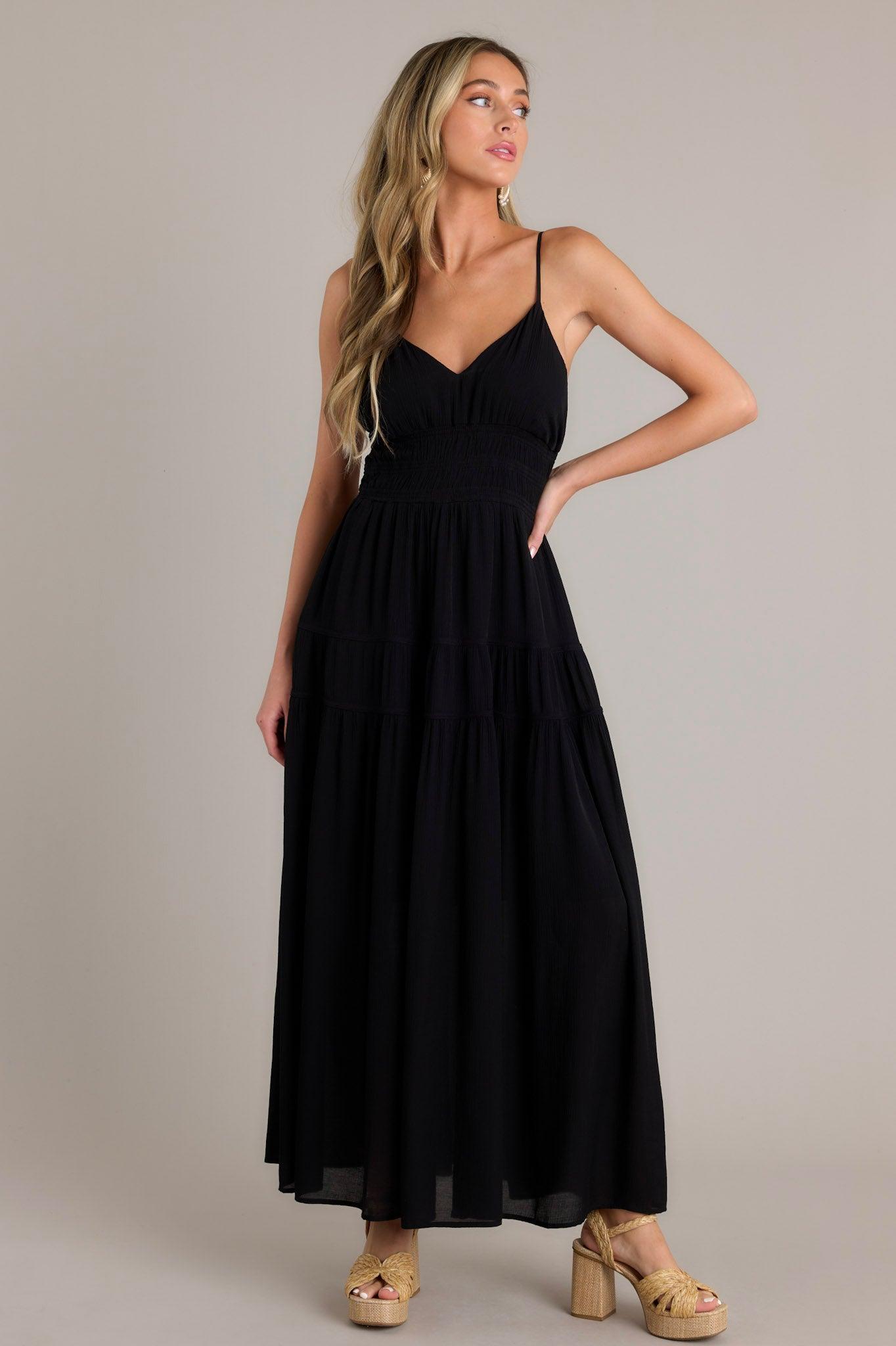 Skyline Grace Black Maxi Dress Product Image