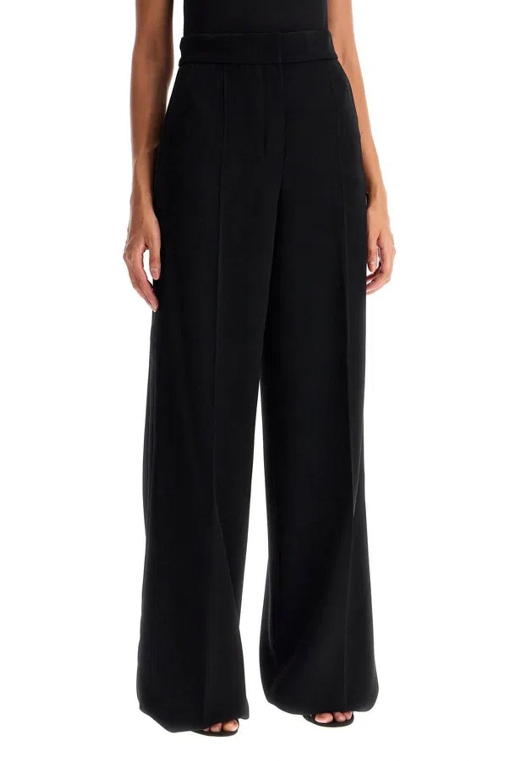 MAX MARA Straight Leg Trousers In Cady In Black Product Image