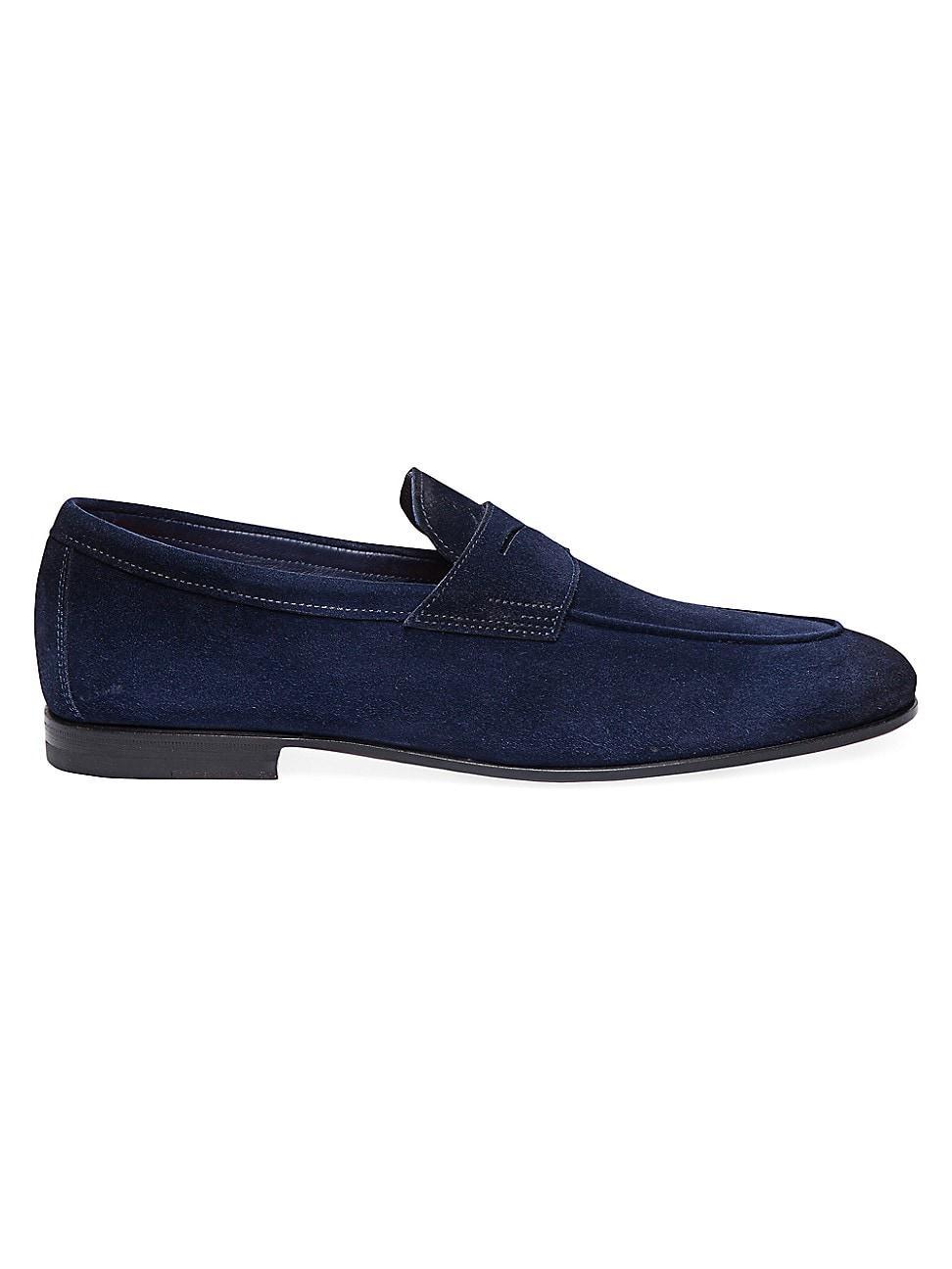 Mens Carlos Suede Penny Loafers Product Image