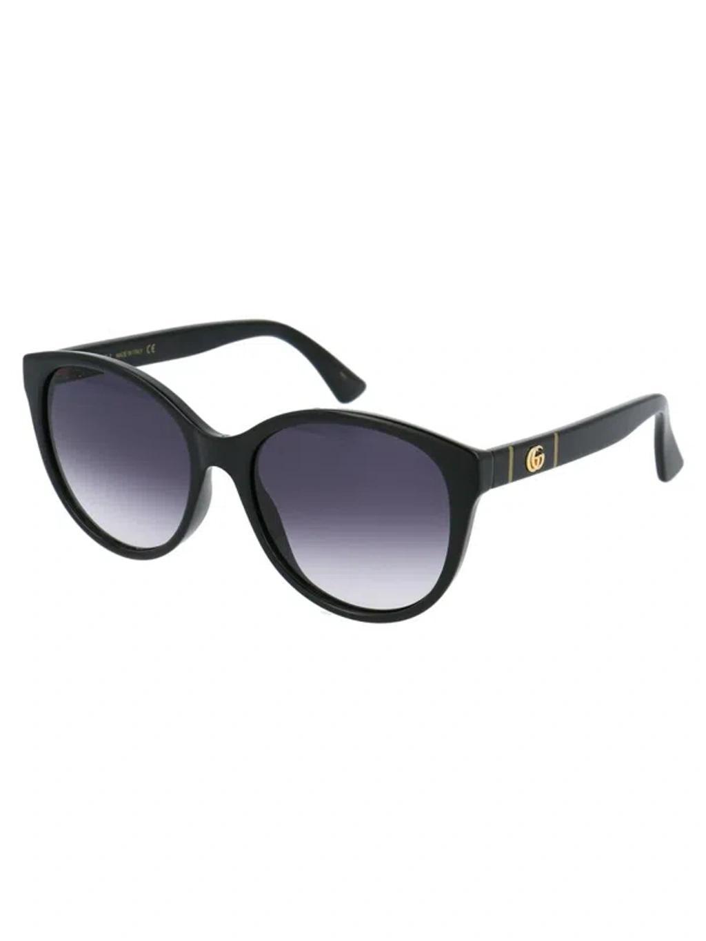 Eyewear Round Frame Sunglasses In 001 Black Black Grey Product Image