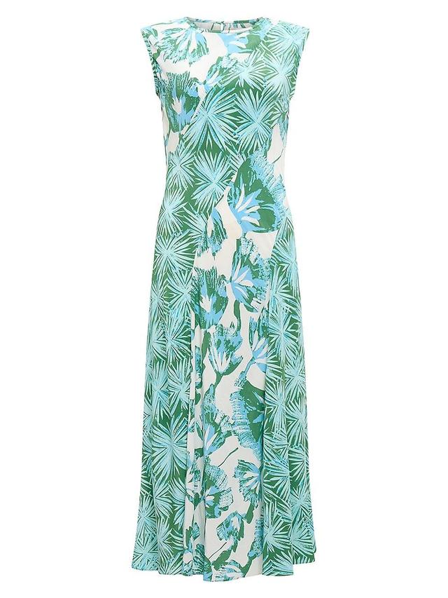 Womens Sunniva Trees Sleeveless Midi-Dress Product Image