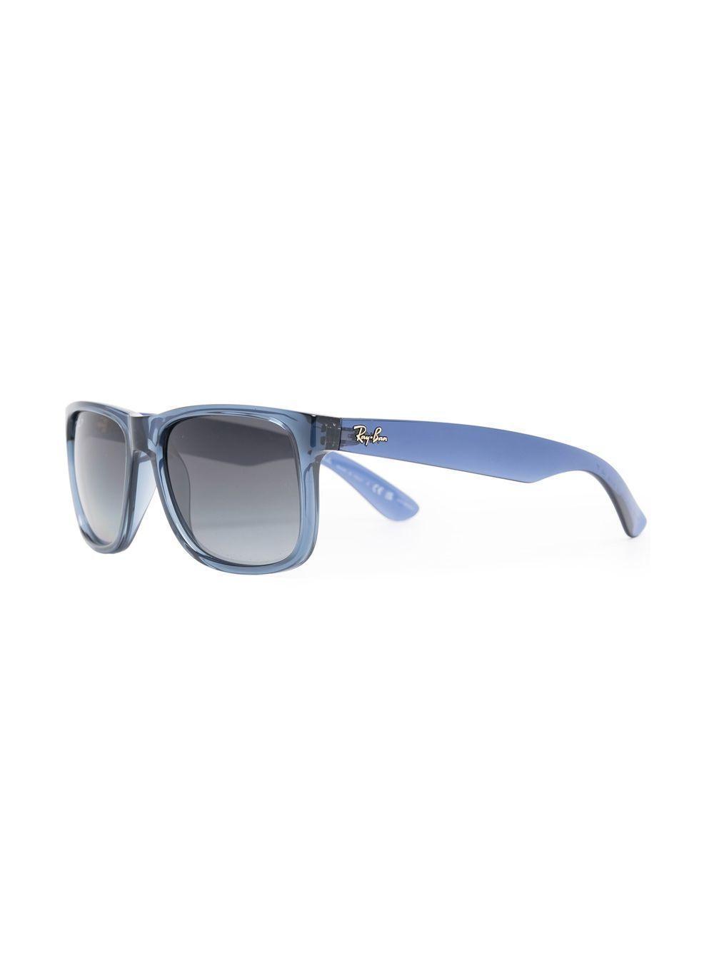 RAY BAN Justin Square-frame Sunglasses In Blue Product Image